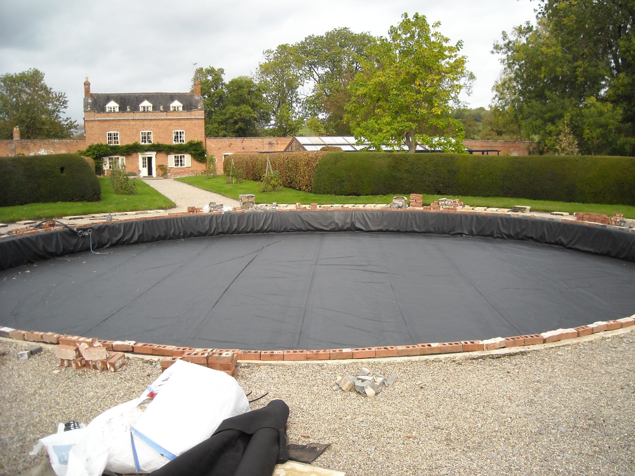 Bespoke Circular Pond Liner No Flange Butyl Products Ltd 8911